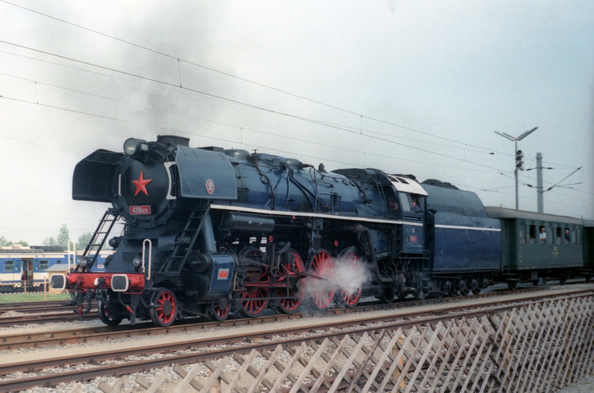 150 Jahre Eisenbahn in Österreich: CSD 498.106 Strasshof 12.09.1987