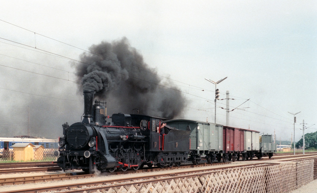 150 Jahre Eisenbahn in Österreich: GySEV 17 Strasshof 12.09.1987