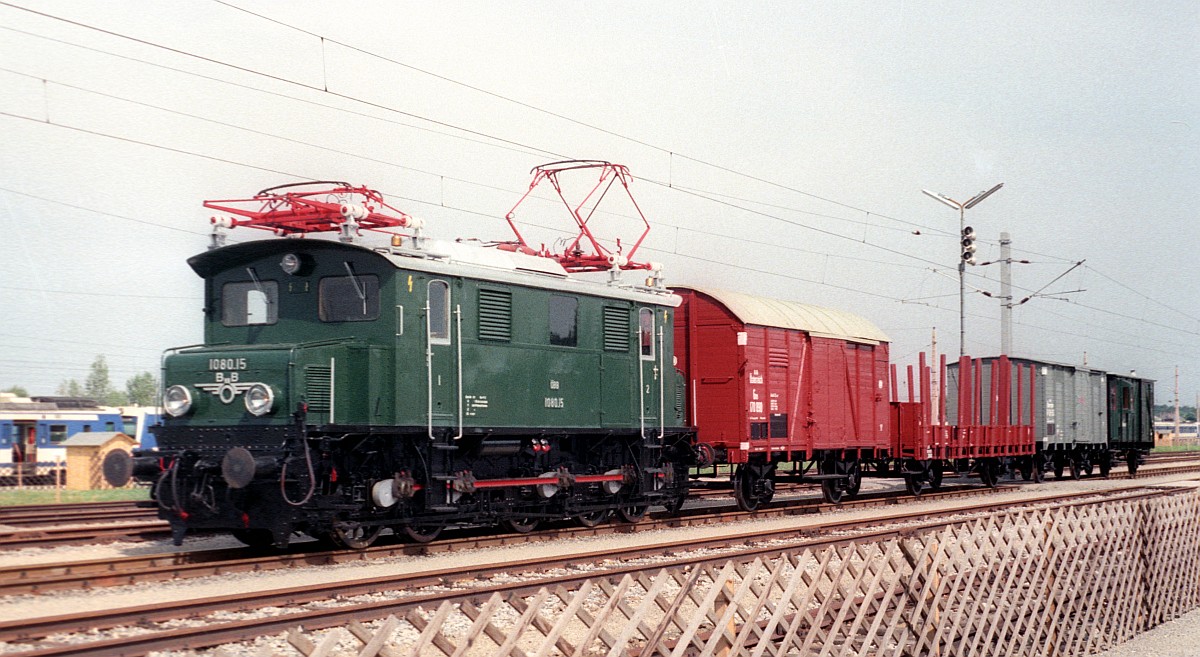 150 Jahre Eisenbahn in Österreich: ÖBB 1080.15 Strasshof 12.09.1987