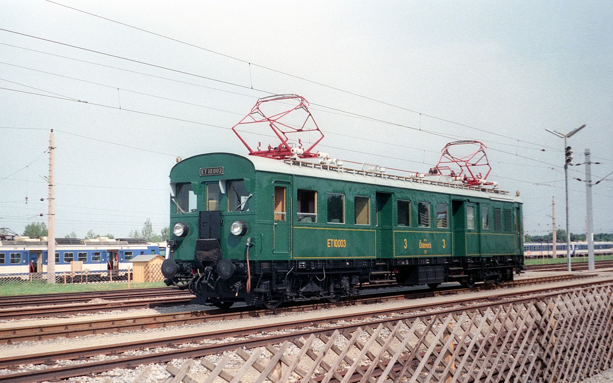 150 Jahre Eisenbahn in Österreich: ÖBB 4041.03 (ET 10.003) Strasshof 12.09.1987