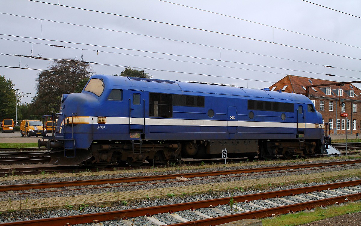 Contec/Captrain Litra MX 1008 auf ihrem  Parkplatz  im Bahnhof von Pattburg/Padborg. 21.09.2015