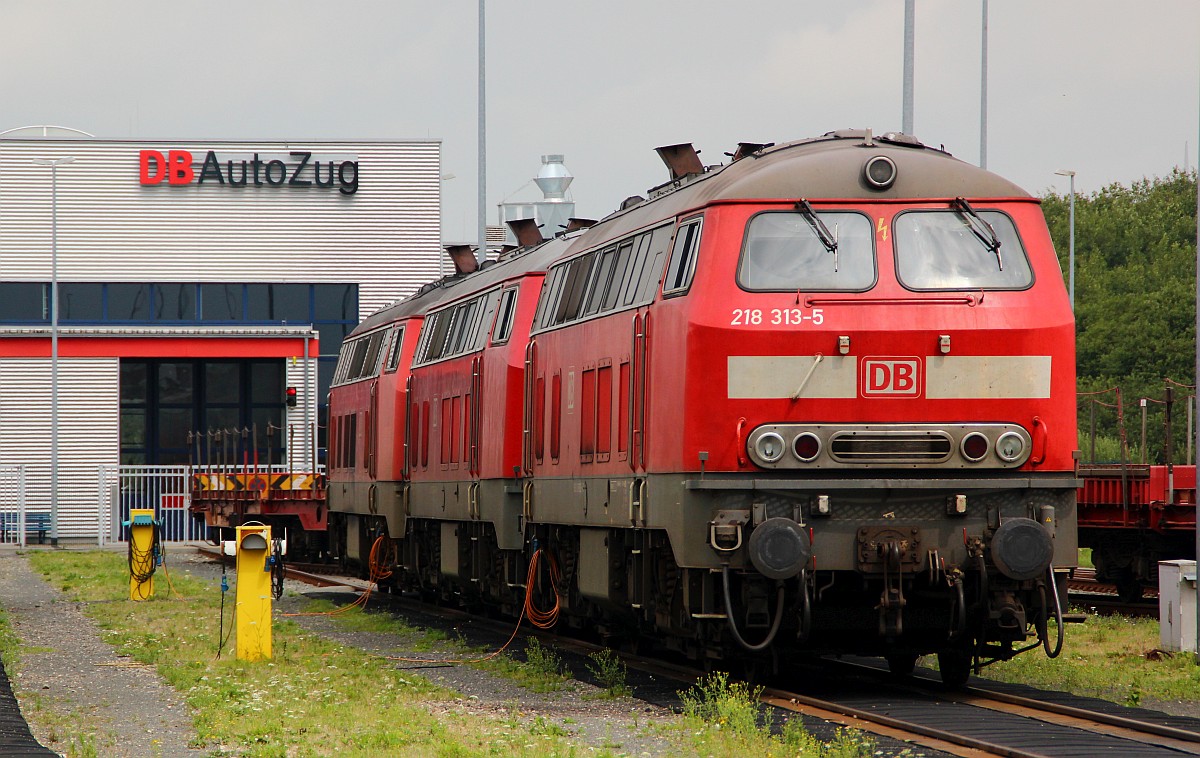 DB 218 313-5(Krupp 5306, 1974) Bw Niebüll 04.08.2012