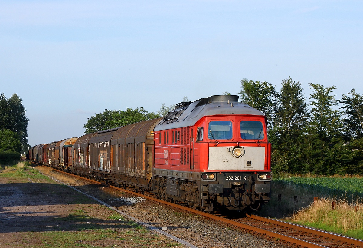 DB 232 201-4 mit dem EZ 47416(Maschen-Esbjerg)ebenfalls aufgenommen in Sollbrück. 20.07.2015