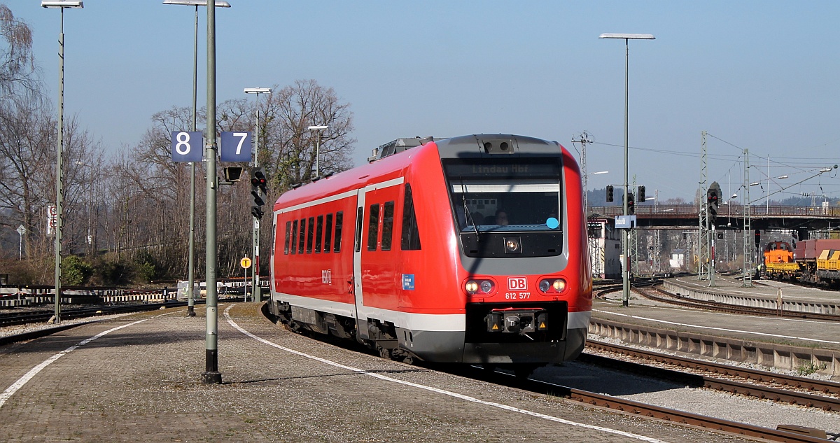 DB 612 577/077, Lindau Hbf 27.03.2017