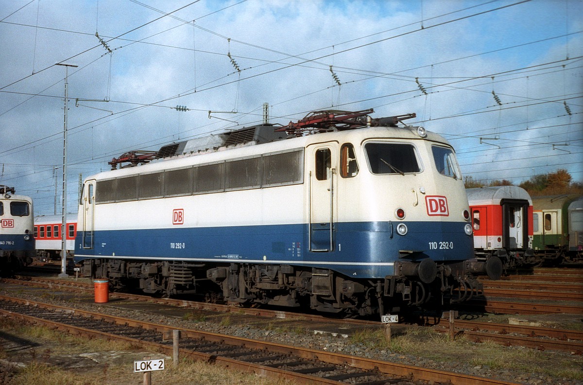 DB E10 292/ 110 292-0 Flensburg Peelwatt 02.11.1997