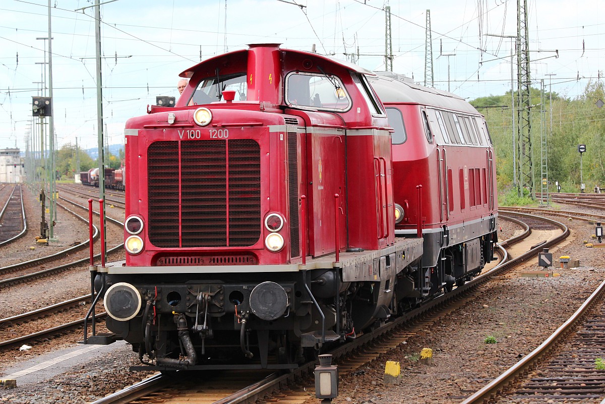 DB V100 1200, DBM Koblenz-Lützel 29.09.2012