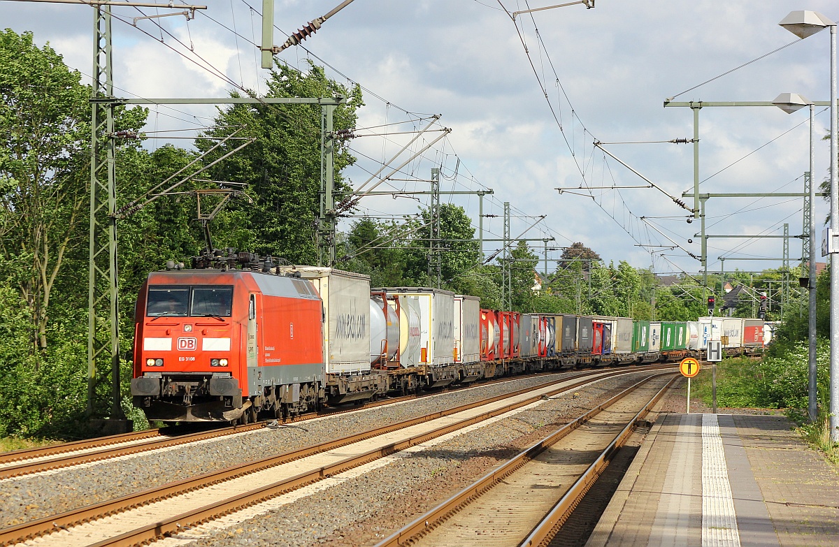 DBCSC EG 3108 mit Misch KLV auf dem Weg nach Dänemark. Schleswig 24.06.2017