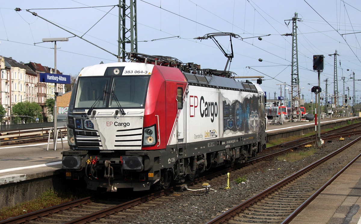 EP Cargo/LokoTrain  383 064-1, Hamburg Altona 04.05.2023 M.S/D.P