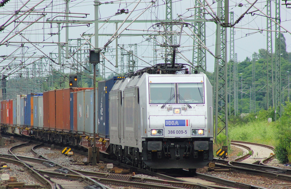 HHLA/Metrans 386 009-5 Hamburg-Harburg 02.07.2016