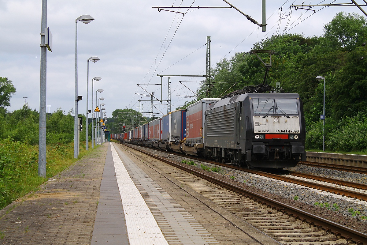 MRCE/TXL 189 998-8 oder ES64-098, Schleswig 19.06.16