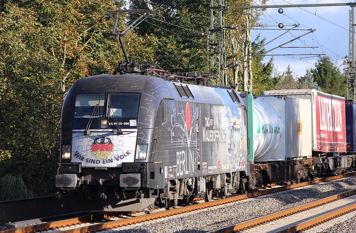 MRCE/TXL ES 64 U2-060 oder 182 560-2, Schleswig 08.10.2016