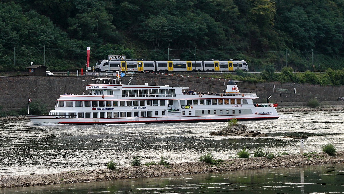 MS Stolzenfels der KD, Kaub am Rhein 13.09.2013