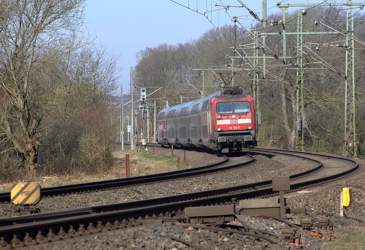 NAH.SH 6112 172 mit RE 7 nach Hamburg. Schleswig 28.03.2017