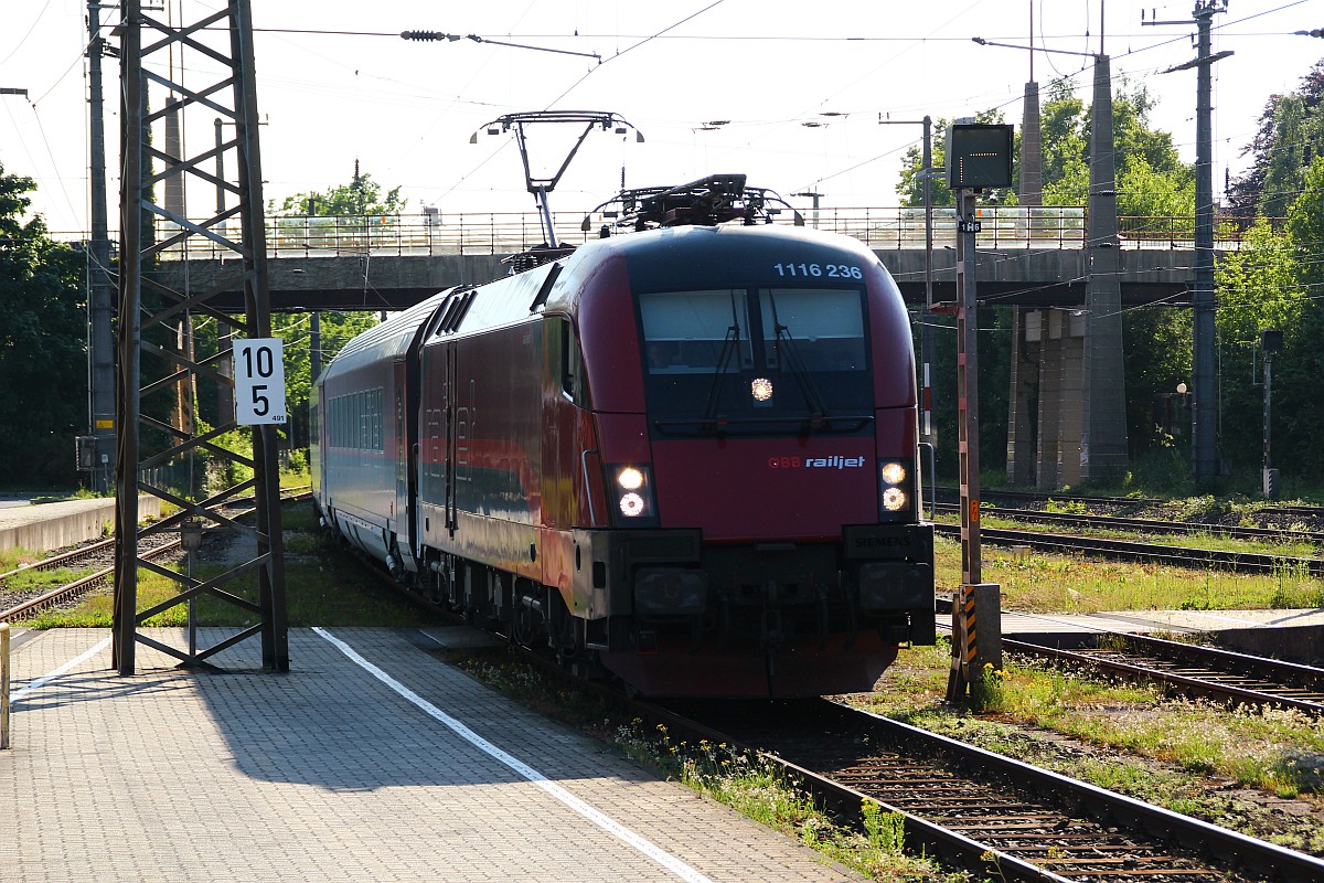 ÖBB Railjet 1116 236, Bregenz Bhf 02.06.2012