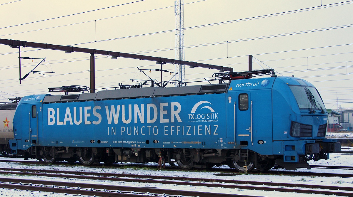 Paribus/Northrail/TXL 192 010-7  Blaues Wunder , REV/MMAL/25.09.19, Pattburg/DK 09.12.2022 II