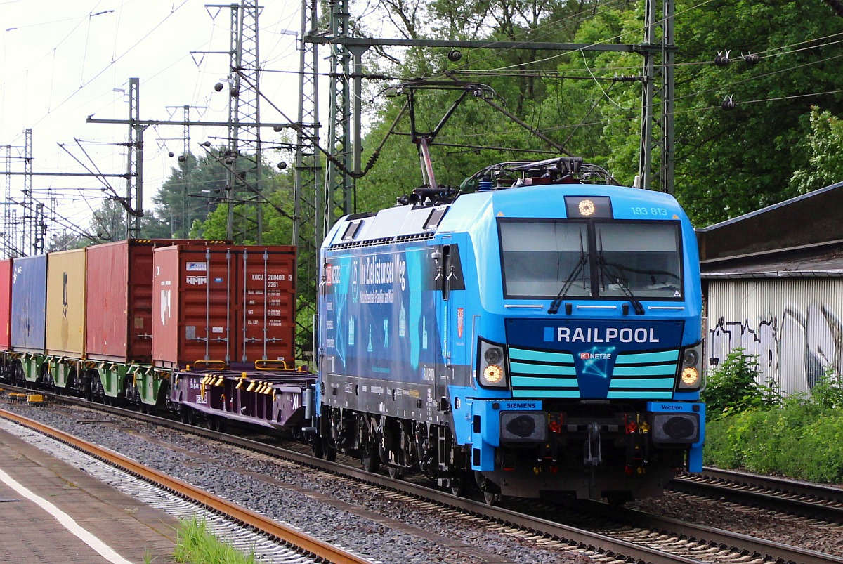 Railpool/DB Netz 193 813-3, REV/MMAL/22.05.22, HH-Harburg 28.05.22