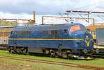 br-litra-mx/810308/viking-rail-mx-1029-in-ihrer VIKING Rail MX 1029 in ihrer neuen blauen Lackierung sonnt sich in Pattburg 26.04.2023 