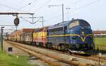 VIKING Rail MY 1146 + 1833 sind mit dem Zementleerzug aus Taulov in Pattburg eingetroffen 01.05.2023