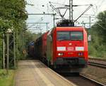 Mit freundlichem Gruß des Tf rauscht hier die EG 3102 mit dem 44736 durch Schleswig. 30.08.2011