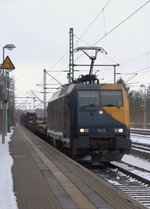 DBS/RSC EG 3112 ist wiedereinmal mit einem sehr kurzen EZ-Z 44784(könnte bis zu 835m lang sein)in Schleswig unterwegs.