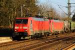 DBS/RSC EG 3108 und 3109 in Doppeltraktion mit dem 44736 bei der Durchfahrt in Schleswig. 22.03.2012