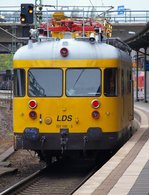 701 145-5 der LDS bei einer kurzen Pause im Bahnhof Harburg in Hamburg.