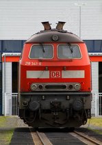 218 341-6 Niebüll DB Auto-Zug Werk(max.Bildausschnitt, legaler Standort) 08.06.2013