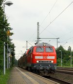 218 339-0 mit der RB nach Husum bei der Einfahrt in Schleswig. 28.06.2013