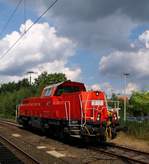 Wegen Tf-Schulungen im Moment in Rendsburg zu Gast ist die  northrail  261 006-1 abgestellt im Bhf in Rendsburg. 04.08.2013