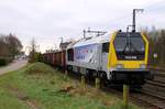 NBE/RailTimesLogistics 1264 002-7 kam mit einem Düger-Kalk Zug aus Staßfurt(588m und 3200t) nach Neumünster, dort wird der Zug geteilt(200m und 1120t)und fährt dann nach