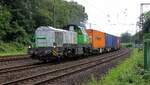 DuisPort-Rail 4185 037 mit Containerzug Abzw. Lotharstrae Duisburg 09.06.2022
