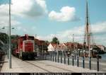 Da war am Hafen noch reger Betrieb...DB V60 156/365 156-9 Flensburg Stadt/Hafen 08.07.1999(DigiScan 054)