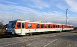 br-0-628-629-928-db/551842/syltshuttleplus-vt-628928-509revfk-x210915-abgestellt SyltShuttlePlus VT 628/928 509(REV/FK X/21.09.15) abgestellt im Bereich der AutoZug-LKW Verladung im Bahnhof Westerland(legal zu erreichen). 16.11.2015