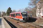 DB Regio 642 010 Einfahrt Memmingen Bhf. 27.03.2017