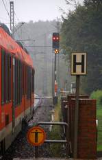 Ausfahrt mit Hp0/Zs1 und gut 15min plus für den RBSH Lint 0648 349/849 in Schleswig. 14.09.2014