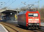 DB 101 094-1 mit ganz neuer Revision(AE/06.03.2015)auf dem Weg nach Flensburg. Rendsburg 08.03.2015