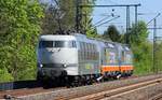Railadventure 103 222 mit 243 116-9 und 243 115-1 (beide REV/MMAL/10.05.18), Schleswig 06.05.2018