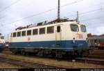 E10 137/110 137-7 abgestellt im Bw Flensburg. 02.11.1997(DigiScan012)
