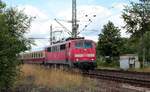 Die Freiburger 111 048-5 konnte sich am 22.07.2012 in die Liste der Zugloks des IC 2410/2417 Hanseat einreihen.