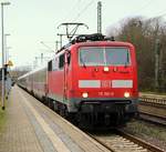 DB 111 160-8 Schleswig 08.01.2012