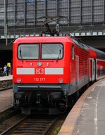 112 177 mit frischer HU(LDX, 10.05.2012)als Zuglok einer RB nach Bad Oldesloe.