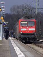 NAH.SH/DB Regio Kiel 6112 151-6 mit dem RE7 nach Hamburg. Schleswig 26.03.2017(unbearbeitetes raw Bild)