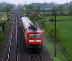 DB Regio 112 141-7 als Schublok der Rb 21054 nach Flensburg aufgenommen bei Lürschau. 07.05.2014