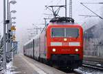 DB 120 111-0(REV/LD X/19.04.13)verlässt hier mit dem IC 1981 nach München Schleswig.