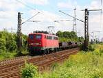 140 716-2 mit  Metalltransport  Gz aufgenommen in Ahlten. 03.08.2012
