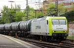 br-6-145-private/574967/captrain-145-094-9-mit-gatx-kewa Captrain 145 094-9 mit GATX KeWa Zug aufgenommen im Bhf Hamburg-Harburg. 02.05.2015