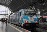 br-6-146-traxx-p-160-ac-ac-2-db/560949/db-6146-246-4-bahnland-bayern-aufgenommen DB 6146 246-4 'Bahnland Bayern' aufgenommen im Hbf Frankfurt/Main. 04.05.2017