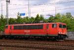 DB 155 081-3(REV/LD X/02.11.07, Verl/LMR 9/01.11.14)bei der Durchfahrt in HH-Harburg. 28.06.2014