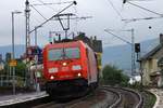 br-6-185-traxx-f140-ac1ac2-db/554051/db-185-385-2-mit-gueterzug-aufgenommen DB 185 385-2 mit Güterzug aufgenommen in Lorchhausen am Rhein. 14.09.2013