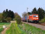 TXL 185 404-1 mit Lauritzen KLV aufgenommen in Schuby bei Schleswig. 26.04.2014